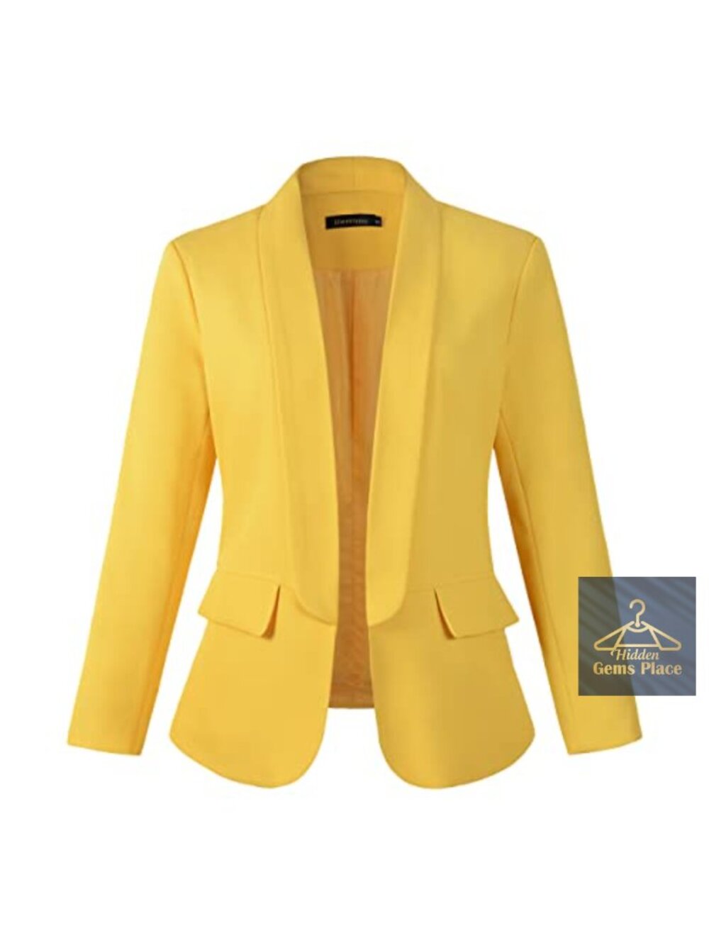Women's Long Sleeve No Button Boyfriend Blazer Jacket Casual Work Office